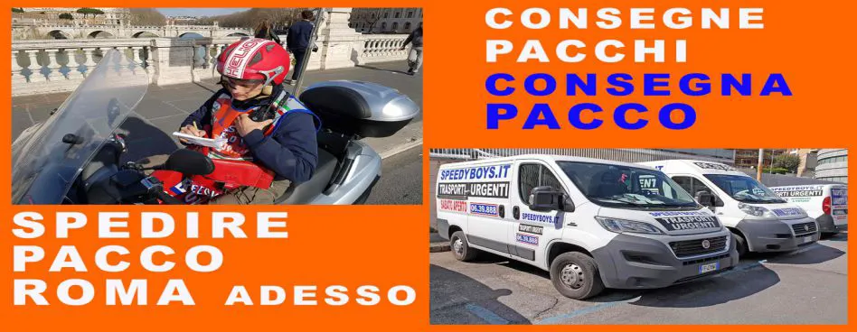 consegna di buste a roma